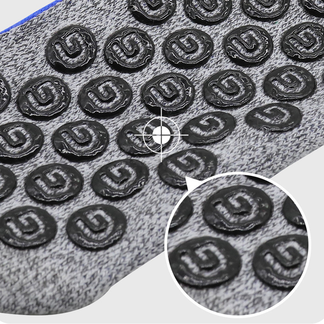 3 Pairs line structure grip soccer socks test sample